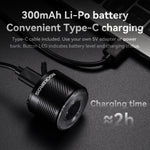 LinkMejor Q1 Ultra RGB Bike Taillight Waterproof Brake Sensing Bike Rear Light 300mAh Battery Type-C Rechargeable Cycling Safe Taillight