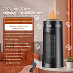 Tevorex Electric Portabile Warmer Ceramic Rapid Heating Heater Overheating Protection Bedroom Bathroom Humidifying Spray Home