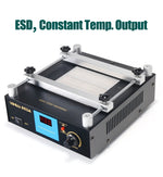 LinkMejor 853A Preheating Soldering Station 450W Ceramic Heater 120x120mm Heating Area Anti Static PCB Rework Tool