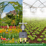 SGW02MZ Tuya Zigbe Smart Irrigation Timer Dual Zone Sprinkler Drip Irrigation Device IPX5 Waterproof Voice Control with Alexa Google Home for Garden Lawn
