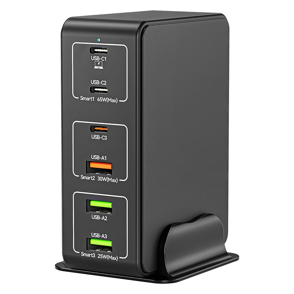 818H 120W 6-Port USB PD Charger 3C+3A Fast Charging Wall Charger Adapter EU Plug for iPhone 12 13 14 14Pro for Samsung Galaxy S23 for Oppo Reno9 for Xiaomi 13pro for Huawei Mate50