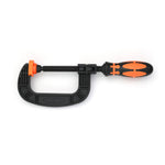 Heavy-Duty G-clamp C-Shaped Clip Swivel Jaw Pad Design and Easy Adjustment Feature for Optimal Clamping and Comfortable Handling