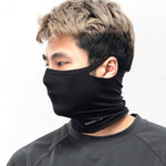 LinkMejor Ear-hook Cycling Face Masks Lightweight High Elastic Breathable Warm Windproof Neck Scarf Sunscreen Mask Face Cover for Outdoor Sports