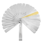 Stainless Steel Feeler Gauge Set 32 Blades Metric and Imperial 0.04mm to 0.88mm for Precise Calibration Thickness Measurement Tool Dual Marked