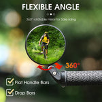 WEST BIKING Round Bicycle Rearview Mirror 360°Rotatable Convex Safety Cycling Motorcycle MTB Bike Rearview Mirror