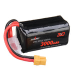 LinkMejor VTC6 18650 4S 14.8V 3000mAh 15/30C 4S1P LR Li-ion LionPack Battery XT60 Plug for GEPRC Crocodile Baby 4 Crocodile7 Long Range FPV Racing Drone