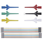 18PCS High-Pressure Differential Multimeter Testing Hook Universal Compatibility with Aircraft-Type IC Clamp Compact Design Probe Needle for Precision Lab Work and Circuit Testing