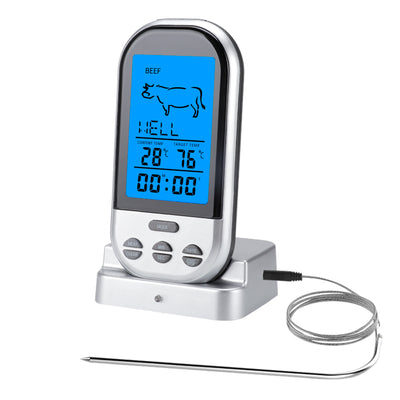LinkMejor TS-BN52 Digital Meat Food Thermometer Instant Read Food Thermometer Timer Alarm for Cooking / Grilling / BBQ