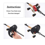 Portable Fishing Reel Bag Waterproof Protective Case Cover For Spinning Reel Baitcasting Reel Drum Storage Bag