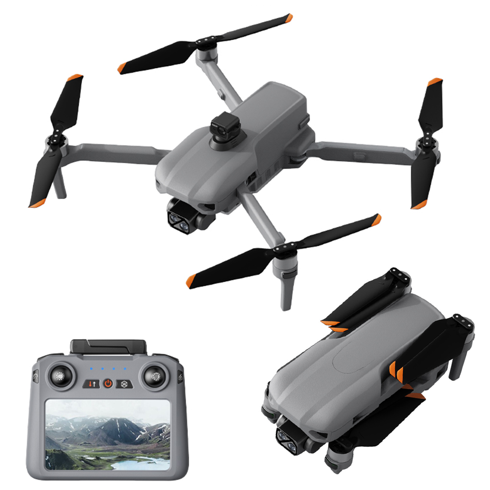 LinkMejor XiL019 019 GPS 6KM 5G Repeater Digital FPV with 4K HD Camera 3-Axis EIS Mechanical Gimbal Obstacle Avoidance Built-in Airdropper Touchable LCD Screen Controller Brushless Foldable RC Drone Quadcopter RTF