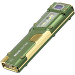 LinkMejor 10W Compact Thin Mini Portable LED Flashlight Digital Display EDC Tactical Rechargeable Work Light, Three-Source Outdoor Camping and Emergency Use High-Intensity LED Torch