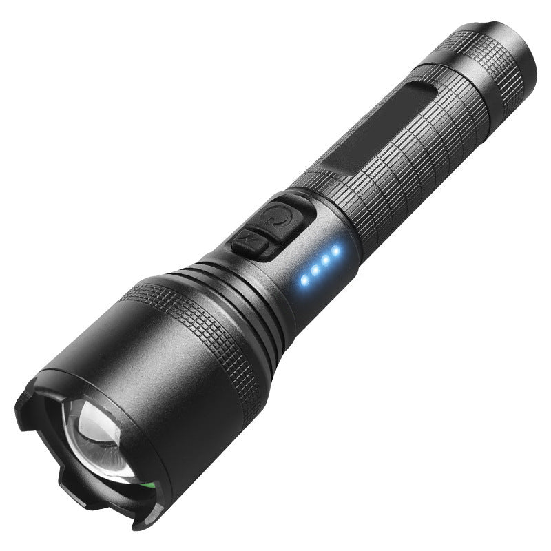 LinkMejor XHP60 1000M Zoomable LED Flashlight Super Bright Powerful Portable Torch USB Rechargeable Outdoor Camping Tactical Focus Adjustable Flash Light
