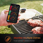 Comfook Smart Meat Thermometer BBQ Food Grill Thermometer High-Heat Perform Fast Charging Waterproof APP Support for Kitchen Camping Cooking