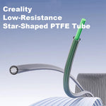 Low-Resistance Star Shaped PTFE Tube 4M Ultra-Smooth Flow Heat-Resistant Enhanced Durability 3D Printer Accessories