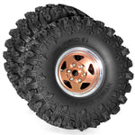 4PCS Upgraded 1.9 Inches Tires Aluminum Alloy Wheel Rims for 1/10 Axial SCX10 III Yikong YK4107 RGT Rock Crawler Climbing Truck RC Cars Vehicles Models Spare Parts R226