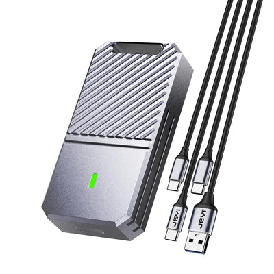 LinkMejor 2230 M.2 NVMe SSD Enclosure PCIe USB3.2 10Gbps Aluminum Case Portable External Solid State Disk Box Supports UASP TRIM