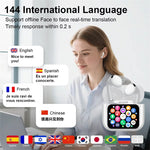 T13 AI Translation bluetooth 5.4 Earphone with Touch Screen Function 13mm Dynamic Coil Low Latency Semi-in-ear Sports Headphone