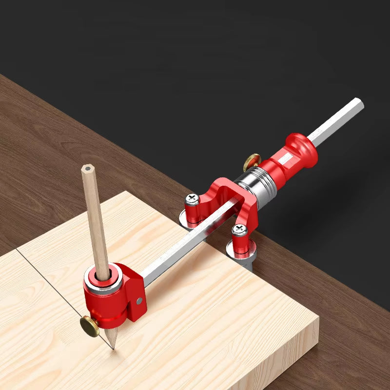 Wheel Marking Gauge Adjustable Scriber Ruler Aluminum Alloy Stainless Steel Precision Tool Parallel Line Scale Woodworking Center Finder Compass