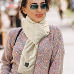 LinkMejor Outdoor Warm Electric Heating Scarf Heating Pads 3 Gear Heating USB Heater Thermal Shawl Neck Brace Warm Bib For Women Men