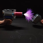 Handheld Tesla Coil PRO High Voltage Arc Generator 9-12.6V Power Compact Design Electromagnetic Shielding Test