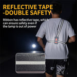 Night Running Lights for Runners LED Chest Lamps with Reflective Vest Gear and Rechargeable Battery Charging Lights