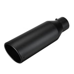 2.5 Inch Inlet 4 Inch Outlet Exhaust Tip 12 Inch Length Anti-Corrosive High Temperature Resistant Angle Cut Design for Car Truck
