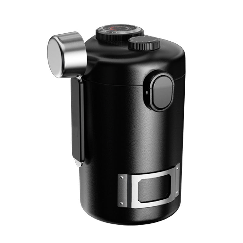 MHW-3BOMBER Gambo Sealed Coffee Canister with Humidity Monitor Travel Vacuum Coffee Storage Container with Magnetic Measuring Scoop for Grounds Coffee, Beans, CO2 Exhaust Valve