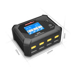 LinkMejor UP9 AC 100W DC 200W 5A*4 4 Ports LCD Battery Balance Charger Discharger