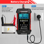 LinkMejor 12V 10A & 24V 5A Smart Automatic Battery Charger  & Pulse Repair Tool 100-240V/50-60Hz