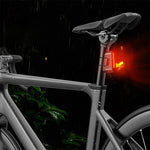 LinkMejor Smart Bicycles Taillight 5 Modes Brightness 300mAh Battery Type-C Rechargeable Waterproof Warning Rear Light for Cycling
