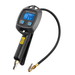 Digital Tire Pressure Gauge LCD Display 0-255Psi 600mm Hose Accurate Pressure Monitoring Inflation Deflation Multi-Unit Compatibility for Cars Motorcycles Bicycles Trucks