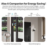 LinkMejor SNZB-04PR2 SenseGuard DW Gen2 Zigbee3.0 Door/Window Sensor Active Security with Tamper Alerts Matter Bridge Via Apple Home