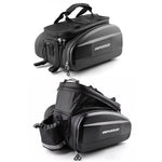 LinkMejor 17-30L EVA Hard Shell Bicycle Trunk Pannier with Reflector & Shoulder Strap Multi Functional Waterproof Rear Seat Frame Bag