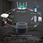LinkMejor Tuya ZigBe Smart Knob Switch Wireless Scene Button Controller Battery Powered Automation Scenario Smart Life App