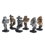 16.5cm Modern Resin Figure Statue Abstract Sculpture Craft Art Home Ornament