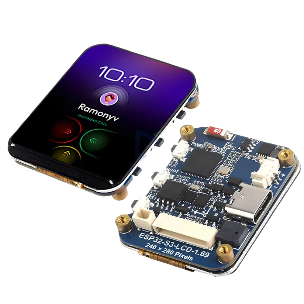 Waveshare ESP32-S3 1.69 inch IPS Touch LCD Display Development Board 240x280 Screen with Accelerometer And Gyroscope Sensor