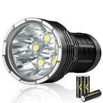 LinkMejor HK05 5*SFN60 30000LM 1000M Long Range Powerful LED Flashlight with 3*21700 Battery Type-C USB Rechargeable High Power Output Strong LED Torch