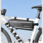 LinkMejor Waterproof Bicycle Frame Bag Expandable Storage Lightweight 0.2kg Reflective Safety Bike Top Tube Pouch Cycling Accessories