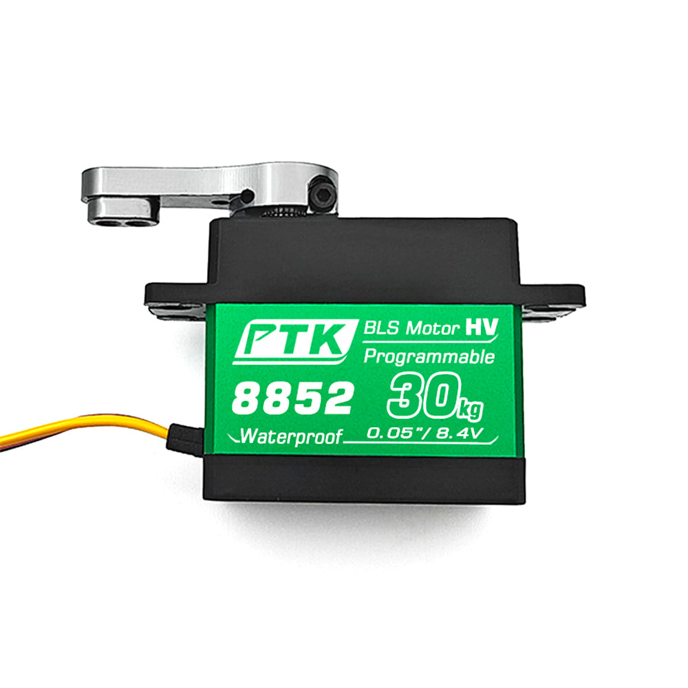 LinkMejor 8852 MG-D 30kg Brushless Metal Digital RC Servo for High-Speed Fixed-Wing RC Helicopters 1/8 1/10 Remote Control Car Models