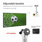 Portable Projector Bracket 360° Rotatable Ceiling Wall Mount Beamer Holder Aluminium Alloy 2KG Loading Beam Projector Stand