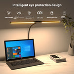 24W USB LED Desk Lamp Dimmable With 360° Rotatable Flexible Neck Ideal for Home Office & Bedroom