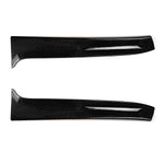 Rear Window Side Spoiler Canard Splitter Gloss Black/Carbon Fiber Look For VW Golf 7 R Variant Wagen 2014-2017