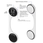 Bone Conduction Portable bluetooth Sleeping Speaker with LED Display Built-in 10 Natural Sounds White Noise TF Card Music Box Under The Pillow