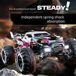 LinkMejor SG618 MAX RTR 1/16 2.4G 4WD 80km/h Brushless RC Car LED Light Off-Road Climbing Truck High Speed Full Proportional Control Metal Differential Drive Shaft Vehicles Model Toys