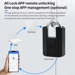 916TT IP67 TTLock Smart Padlock bluetooth APP Fingerprint Lock Keyless Bag Pad Lock Gateway Aleax Google Home Electronic Door Lock