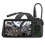 LinkMejor 7.9mm Dual Lens 4.5-inch IPS Color Screen Industrial Borescope Waterproof Inspection Camera 3.5/5/10M Rigid Cable