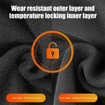 WEST BIKING 65° Electric Heating Cycling Headcover 3 Gears Heated Soft Comfy Windproof Warm Headwear for Riding Skiing Helmet (No Power Bank)