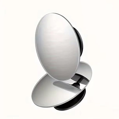 2PCS Car Blind Spot Mirror 360° Adjustable HD Glass Wide Angle Rearview Frameless Round Frame Convex Blind Spot Mirror Safety Driving Wide Angle  Adjustable Clear Rearview Mirror