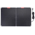 LinkMejor 12V 60W Folding Solar Panel 30A 60A 100A Waterproof Outdoor Battery Charger for Mobile Phones Power Bank Camera Tablet PC Car With PD QC3.0 MTTP Controller