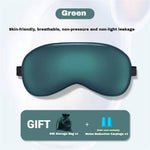 LinkMejor Double Sided Simulated Silk Sleeping Eye Mask Adjustable Elastic Band Blackout Travel Sleep Eyeshade Nap Cover